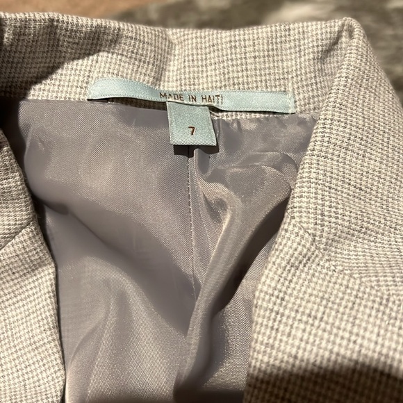 Boys Patterned Gray Suit - Picture 3 of 7